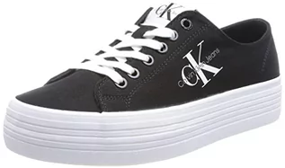 Sneakersy damskie - Calvin Klein Jeans Damskie sneakersy Vulc Flatform Essential Mono, czarne, 4 UK, Czarny, 37 EU - grafika 1