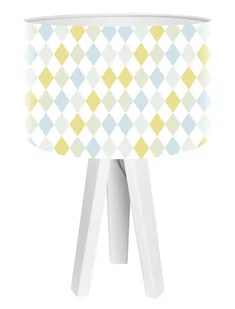 Macodesign Lampa biurkowa Pastelowe romby mini-foto-259w, 60 W - Lampy stojące - miniaturka - grafika 1