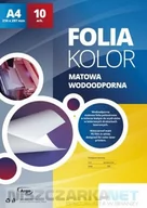 Folie do drukarek - Argo Folia do drukarek laserowych kolorowych LX A4 opk 10 arkuszy Wodoodporna Matowa - miniaturka - grafika 1