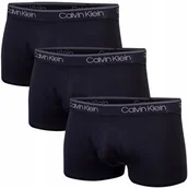 Majtki damskie - Calvin Klein Bokserki Męskie Majtki Trunk 3Pk Czarne R.Xl - miniaturka - grafika 1
