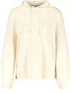 Swetry damskie - Gerry Weber Damska bluza z kapturem z delikatnej dzianiny, rękawy balonowe, długi rękaw, sweter z długim rękawem, okrągły dekolt, jednokolorowa, Muszla, 34 - miniaturka - grafika 1