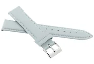 Akcesoria do zegarków - Skórzany pasek do zegarka 12 mm JVD R41406-12 jasnoszary - miniaturka - grafika 1