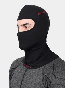 Kominiarka termoaktywna Brubeck Wool Balaclava - black - Czapki i chusty sportowe męskie - miniaturka - grafika 1