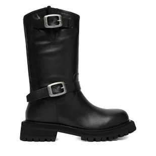 Botki G-Star Raw EO-ERVA-LT2520-101 Czarny - Botki damskie - miniaturka - grafika 1