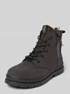 Botki męskie - Buty sznurowane z zamkiem błyskawicznym model ‘Pallario’ - miniaturka - grafika 1