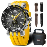 Zegarki męskie - Zegarek Vostok Europe Energia żółto-czarny YN84-575A539 Y - miniaturka - grafika 1