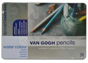 Talens Van Gogh Water Kredki akwarelowe 12kol met - Farby i media malarskie - miniaturka - grafika 1
