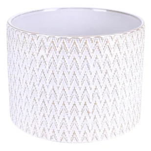 Osłonka ceramiczna Kali M 17 cm ecru - Donice - miniaturka - grafika 1