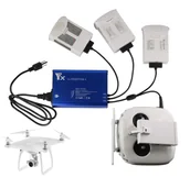 Akcesoria do drona - Ładowarka HUB dron DJI PHANTOM 4 jednoczesne ładowanie 3-aku 12A sieciowa - miniaturka - grafika 1