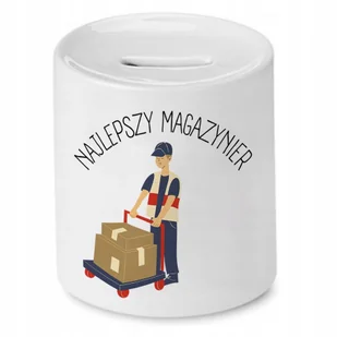SKARBONKA DLA MAGAZYNIERA NAJLEPSZY MAGAZYNIER z Nadrukiem ze Zdjęciem - Skarbonki - miniaturka - grafika 1