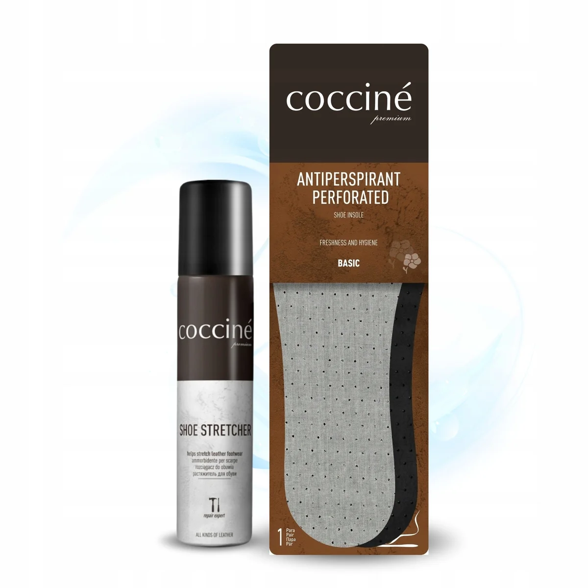 Rozciągacz do Butów Shoe Stretcher z Wkładkami Antiperspirant Zestaw 2w1