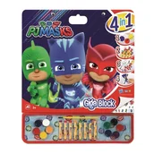 Podobrazia, bloki, papiery - Giga Blok 4w1 Kolorowanka PIDŻAMERSI kredki, farby - miniaturka - grafika 1