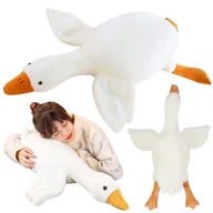 Maskotki i pluszaki - Maskotka Gęś Poduszka Pluszowa Kaczka Gąska Ruchoma Pipa XL 70 cm - miniaturka - grafika 1