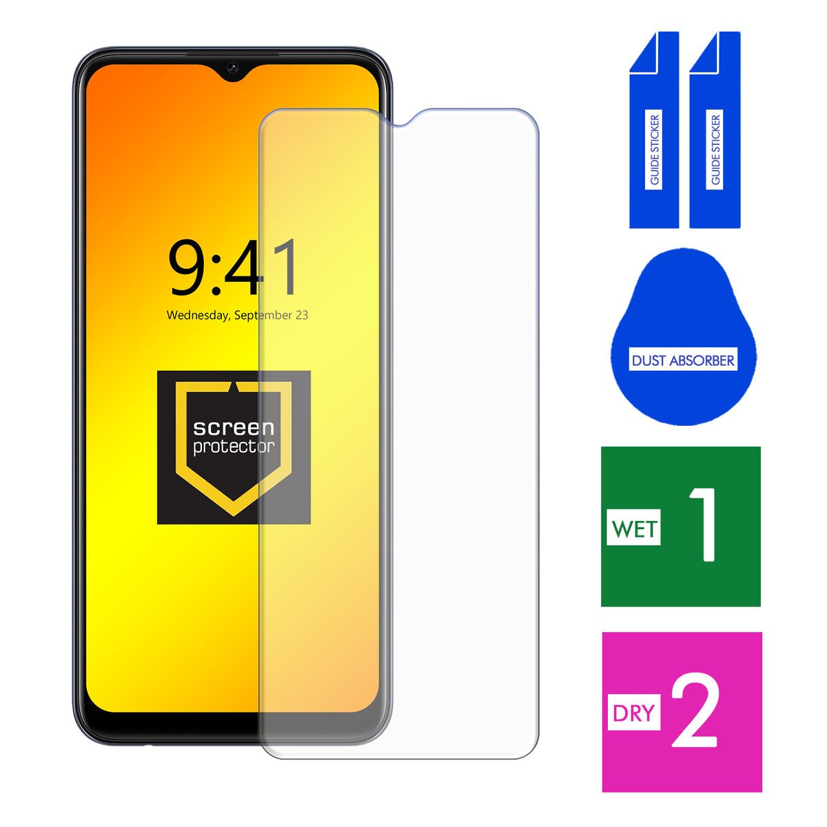 SZKŁO HARTOWANE DO OPPO A15 A15S SZYBKA 9H OCHRONNE PANCERNE