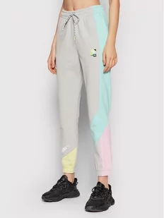 Puma Spodnie dresowe International 531659 Szary Relaxed Fit - Spodnie sportowe damskie - miniaturka - grafika 1