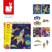 Zabawki kreatywne - Multizestaw kreatywny Kosmiczne przygody 7+, Janod - miniaturka - grafika 1