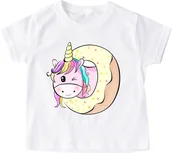 Koszulki dla dziewczynek - dziecięca koszulka dla dziewczynki Z UNICORNEM PONY9 - miniaturka - grafika 1