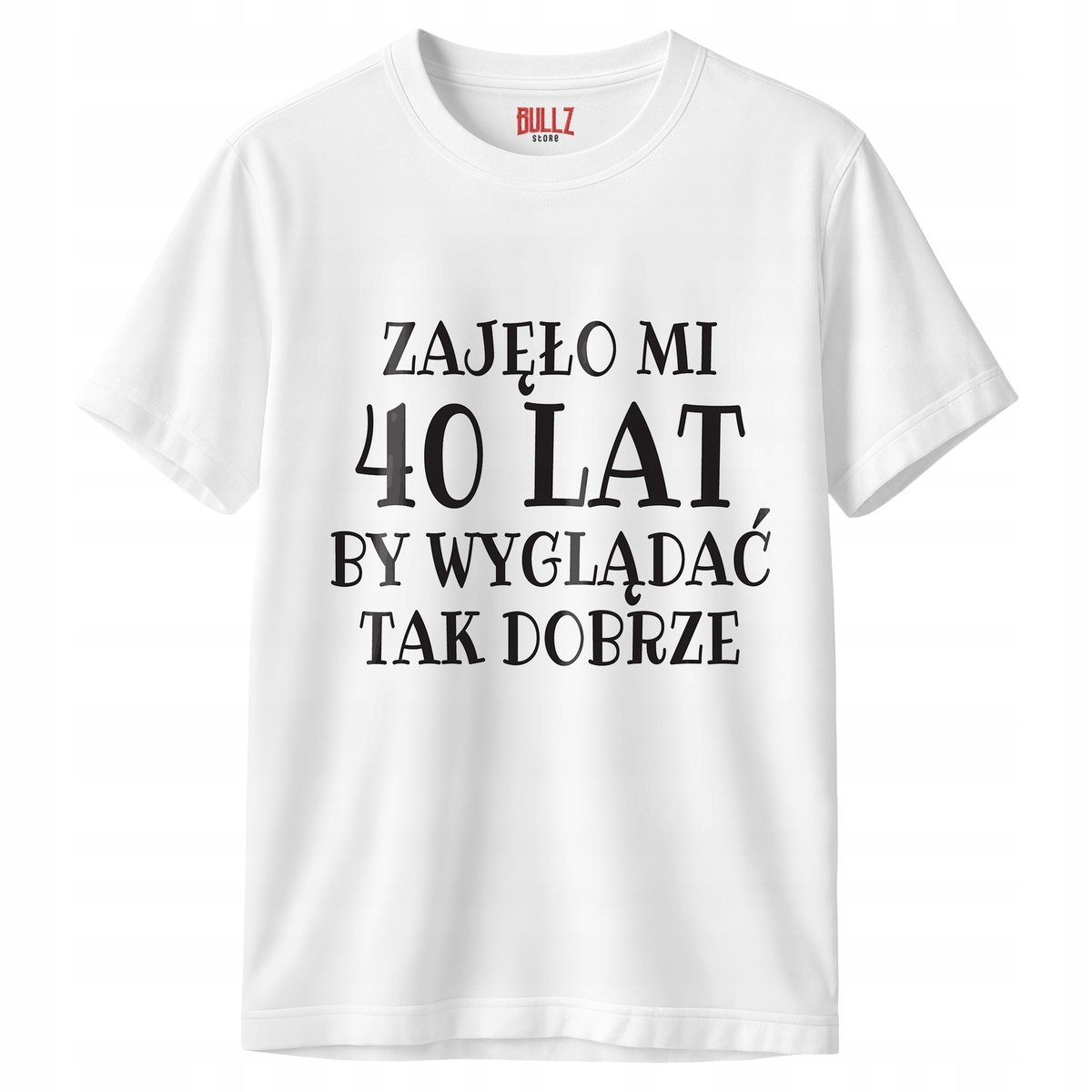Koszulka biała męska Zajęło Mi 40 Urodziny Prezent Upominek r. S