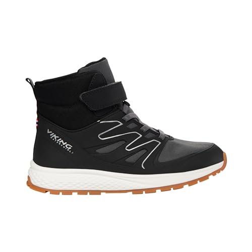 Viking Unisex dziecięce buty ochronne ciepłe Wp 1v śniegowce, Czarny węgiel drzewny, 36 EU