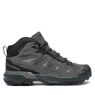 Trekkingi Salomon X Ultra 360 Leather Mid Gore-Tex L47570800 Czarny - Buty trekkingowe męskie - miniaturka - grafika 1