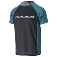 Koszulki rowerowe - Koszulka rowerowa KROSS Hyde Short Sleeve (rozmiar S) Niebiesko-czarny - miniaturka - grafika 1