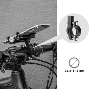 Uchwyt rowerowy RockBros 699-BK na kierownicę do telefonu na rower motor hulajnogę Czarny - Akcesoria rowerowe - miniaturka - grafika 6
