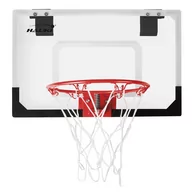 Koszykówka - Zestaw obręczy do koszykówki z 3 piłkami 58x40 cm biały wykonany z nylonu i tworzywa sztucznego - miniaturka - grafika 1