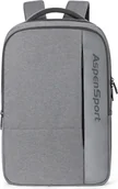 Plecaki - Plecak damski i męski AspenSport czas wolny/szkoła/sport/praca 24 litry jasnoszary - miniaturka - grafika 1