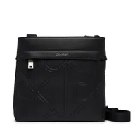 Torby męskie - Saszetka Calvin Klein Emblem Emboss Slim Flatpack LV04D3370G Czarny - miniaturka - grafika 1