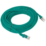 Patchcordy - Lanberg Patch cord kat.5E 10M zielony PCU5-10CC-1000-G - miniaturka - grafika 1