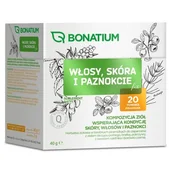 Zioła - Bonatium Włosy, skóra i paznokcie fix Herbatka ziołowa, 20 sasz. - miniaturka - grafika 1