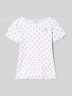 T-shirt z falistym dołem - Koszulki dla dziewczynek - miniaturka - grafika 1