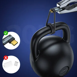 Joyroom kątowy kabel przewód USB Typ C - USB Typ C Power Delivery 100W 5A 1,5m szary (S-1550N12 C-C gray) - Kable USB - miniaturka - grafika 14