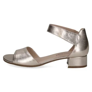 CAPRICE Damskie sandały 9-28212-42 z obcasem, platyna metal, 37 eu - Moda i Uroda OUTLET - miniaturka - grafika 1