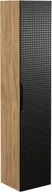 Szafki łazienkowe - Szafka łazienkowa LUXOR BLACK 80-01-1D 35cm dąb olejowany/czarna - miniaturka - grafika 1