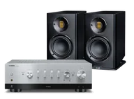 Zestawy stereo - Yamaha R-N800A (srebrny) + Carina BS243.4 (czarny) - miniaturka - grafika 1