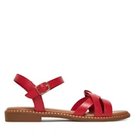 Sandały damskie - Sandały Lasocki RST-KM215-02 Czerwony - miniaturka - grafika 1