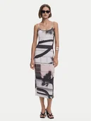 Sukienki - Desigual Sukienka letnia 25SWVK56 Kolorowy Regular Fit - miniaturka - grafika 1