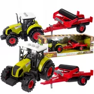 Samochody i pojazdy dla dzieci - Ciągnik Traktor Maszyna Rolnicza Przyczepa - miniaturka - grafika 1