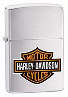 Trafika - Zippo, Zapalniczka, Harley-Davidson Logo, Brushed Chrome - miniaturka - grafika 1