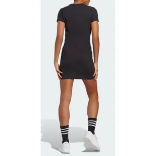 Sukienka adidas 3 Stripes Tee Dress W (kolor Czarny, rozmiar S) - Sukienki i spódnice sportowe - miniaturka - grafika 4