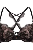 Biustonosze - Hunkemöller Biustonosz usztywniany Cynthia z fiszbinami Czarny - miniaturka - grafika 1