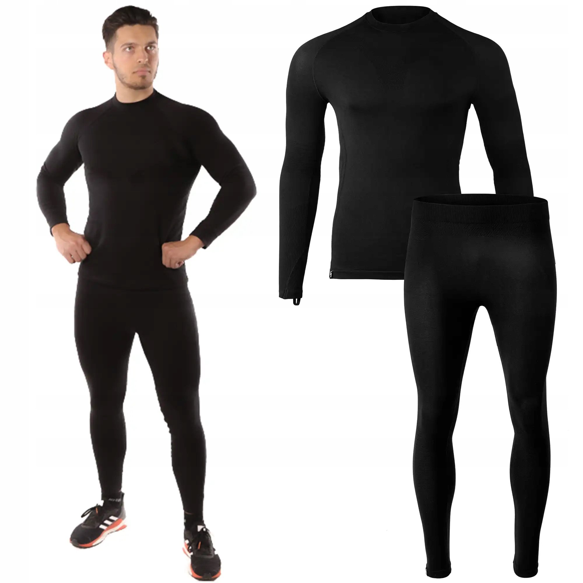 Bielizna termo męska MOLTI BL101+BL201 czarna 3XL