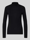 Koszulki i topy damskie - Golf o kroju slim fit z mieszanki bawełny - miniaturka - grafika 1