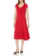 Sukienki - Tommy Hilfiger Damska sukienka J2ddr611-7sm-xs w stylu casual, szkarłatne kropki, XS - miniaturka - grafika 1