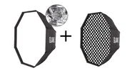 Softboxy - GlareOne Easy Fold 80 cm + Grid X5 80 cm mocowanie Bowens - miniaturka - grafika 1