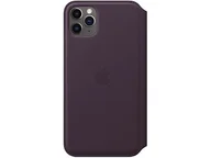 Etui i futerały do telefonów - APPLE LEATHER FOLIO CASE MX092ZM/A IPHONE 11 PRO MAX AUBERGINE ORYGINALNA PLOMBA - miniaturka - grafika 1