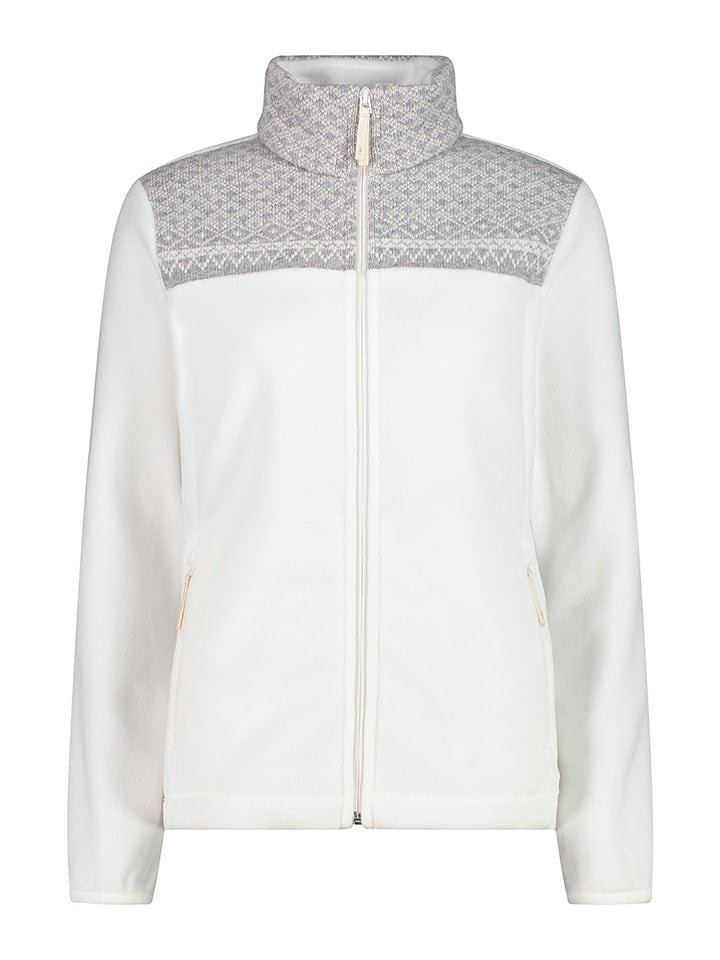 CMP Kurtka polarowa w kolorze kremowo-szarym