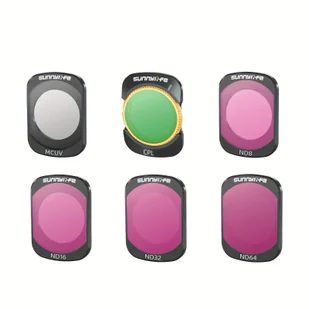 TEMU Odpowiednie dla zestawu filtrów DJI POCKET3, w tym metalowego CPL ND32 filtru polaryzacyjnego i regulowanych filtrów ND64/PL MCUV. - Inne - miniaturka - grafika 1