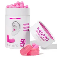 Akcesoria BHP - HASPRO Sp. z o.o. Stopery do uszu jednorazowe Haspro Tube50 różowe 50 sztuk 1143292 - miniaturka - grafika 1